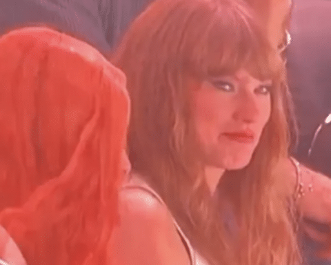 Taylor Swift reacts to being booed at the 2025 Super Bowl in New Orleans on Feb. 9, 2025. Photo: FOX